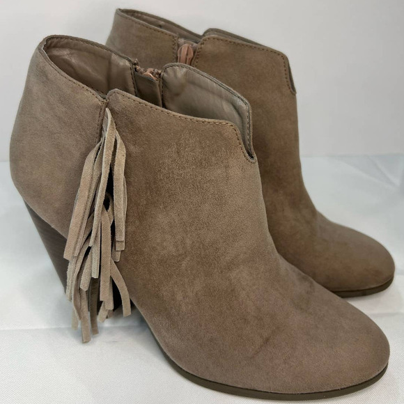 Carlos Santana Tempe Fringe Ankle Booties Size 9.5 - Picture 1 of 8